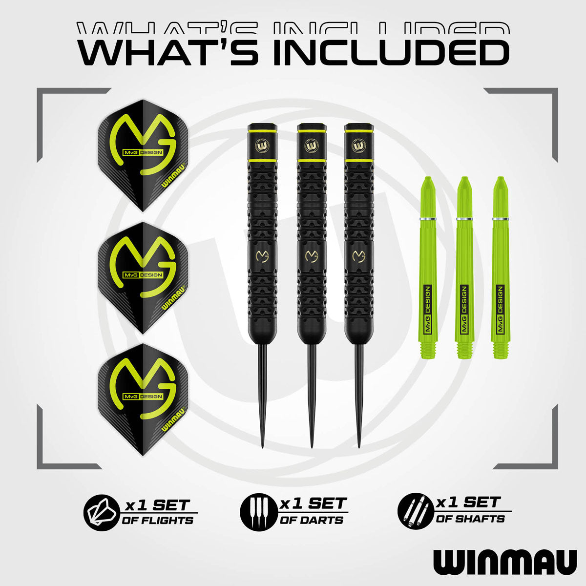 Winmau Michael van Gerwen MvG SE Brass Steel Tip Darts