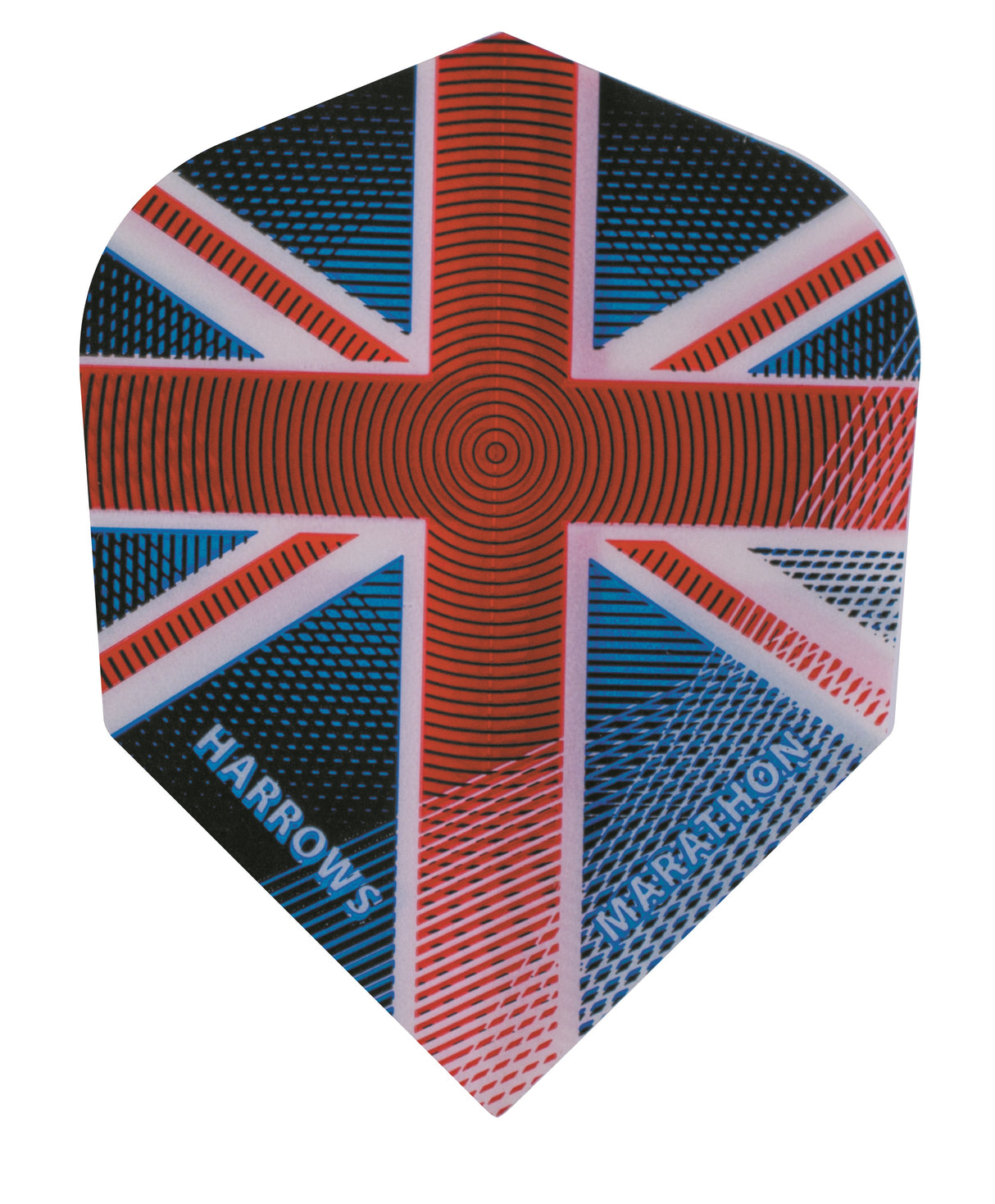 Harrows Marathon Union Jack White Stripe Dart Flights (1565)