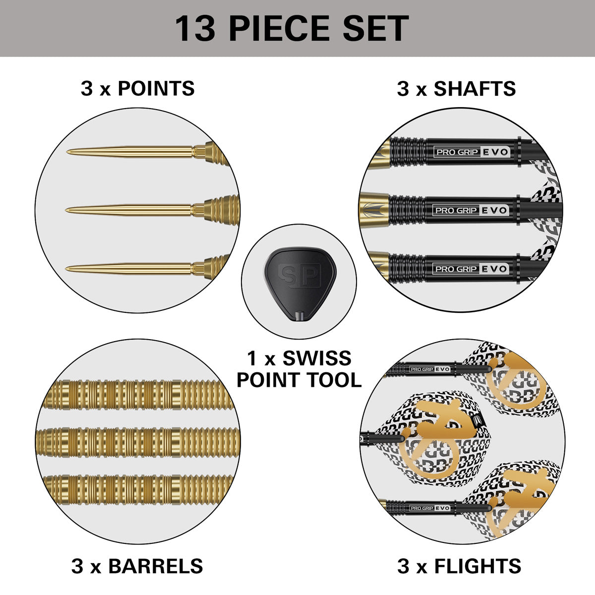 Target Bolide Envy 01 90% Tungsten SP Steel Tip Darts