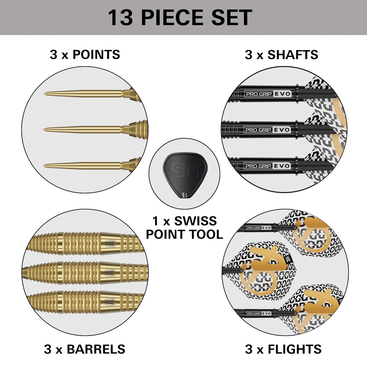 Target Bolide Envy 05 90% Tungsten SP Steel Tip Darts