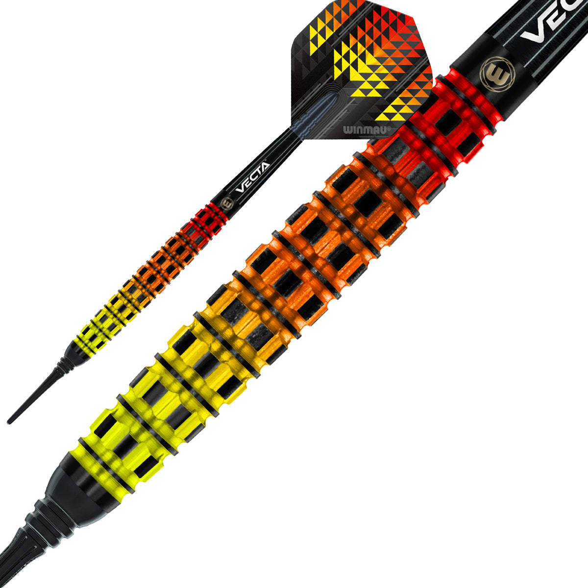 Firestorm Flame Tapered 90% Tungsten Soft Tip Darts by Winmau