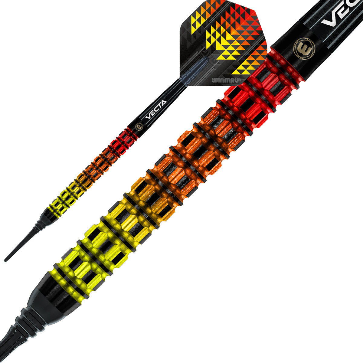 Firestorm Flame Parallel 90% Tungsten Soft Tip Darts by Winmau