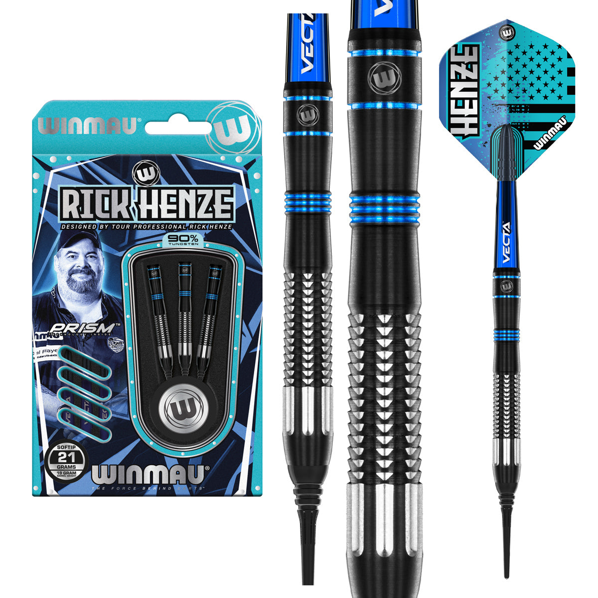 Rick Henze 90% Tungsten Soft Tip Darts by Winmau