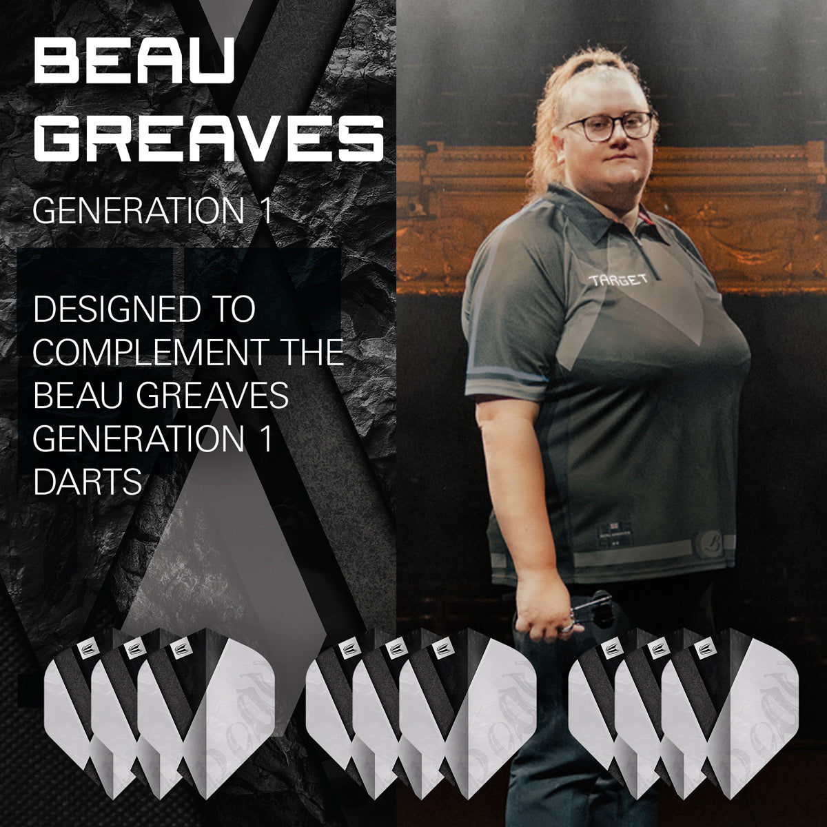 Target Beau Greaves G1 Pro Ultra Dart Flights (3 Sets)
