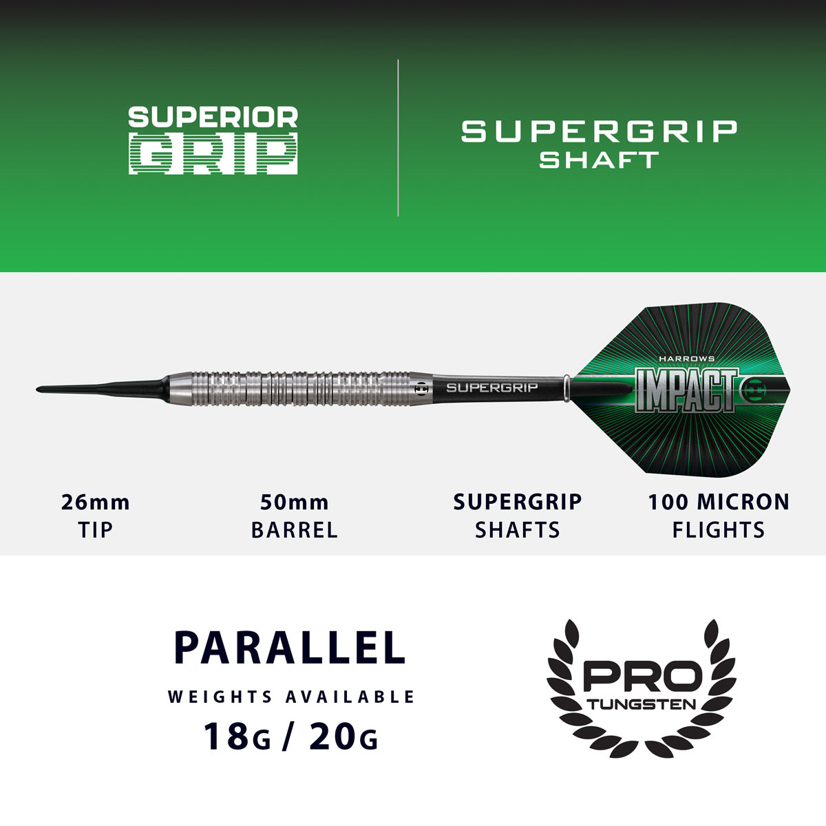 Harrows Impact Tungsten Soft Tip Darts