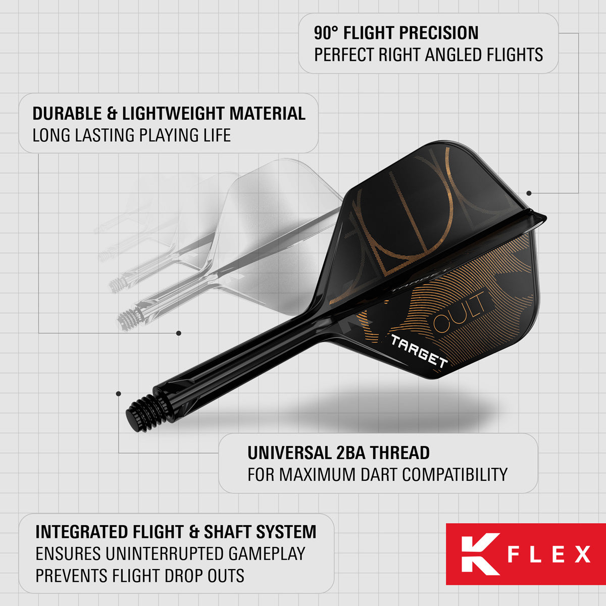 Target K-Flex Cult No6 One Piece Dart Flights