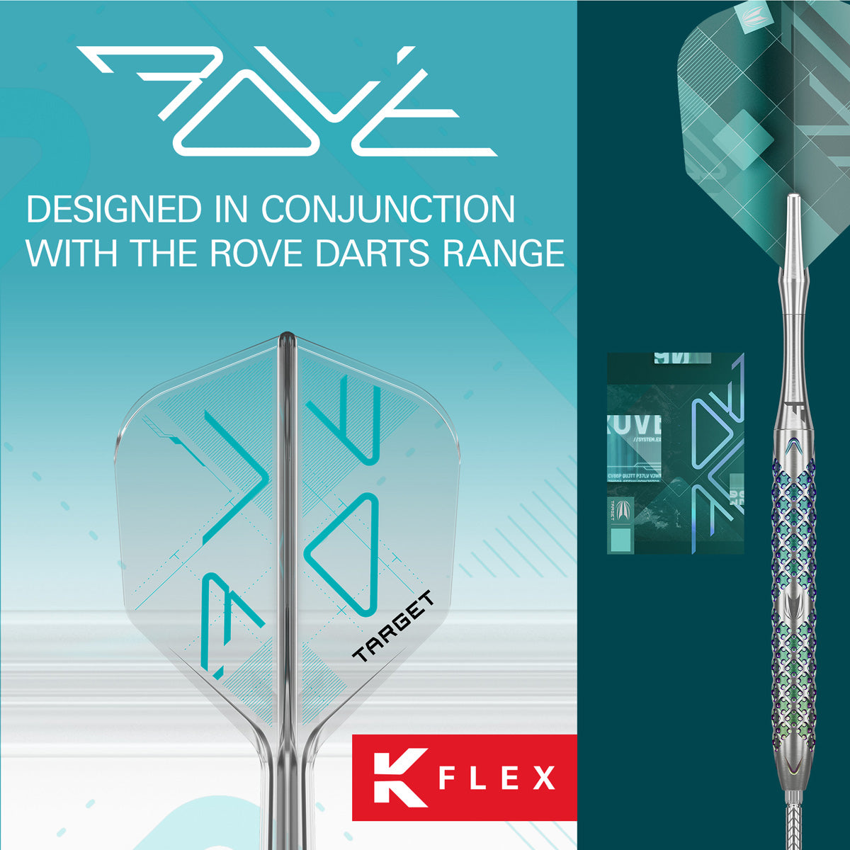 Target K-Flex Rove No6 One Piece Dart Flights