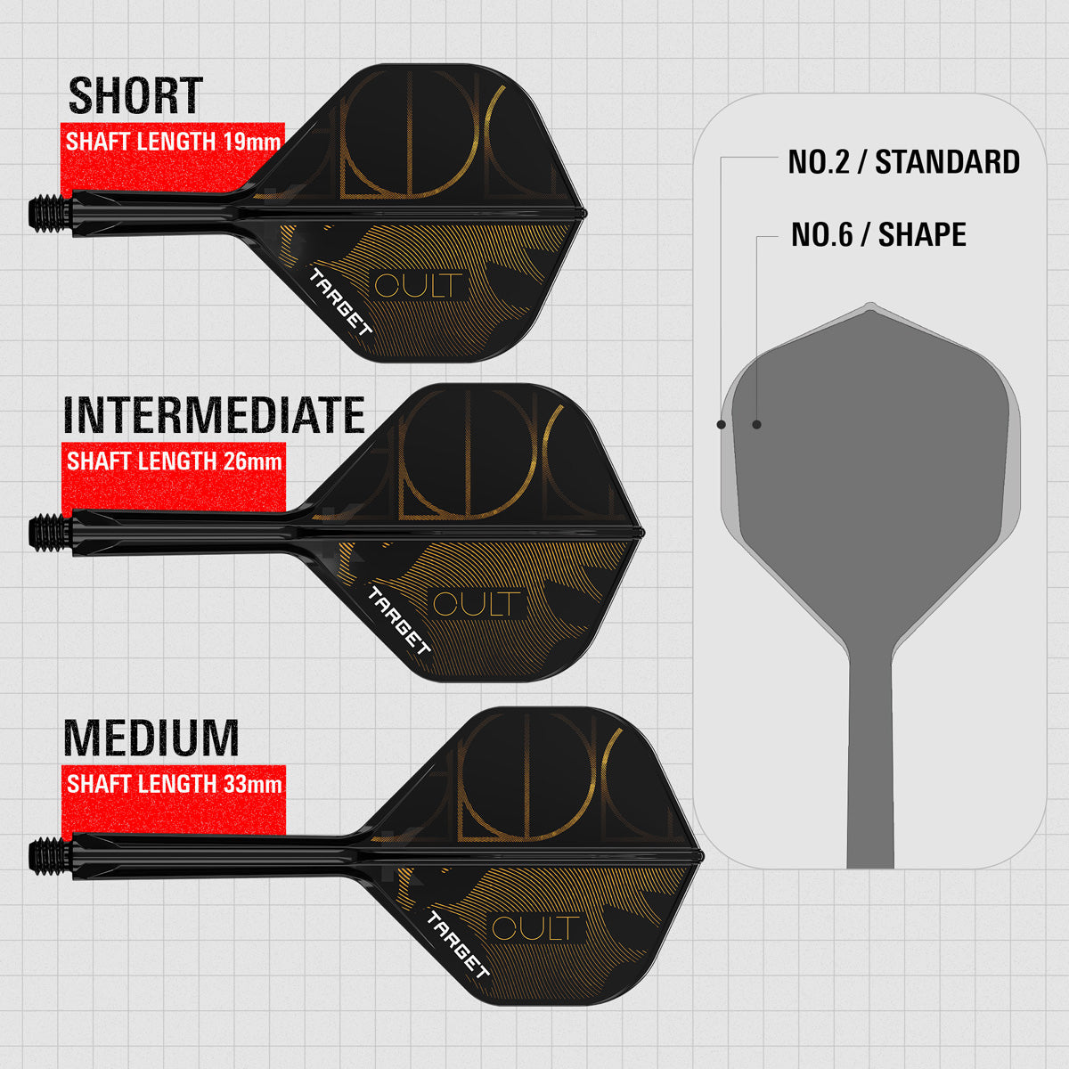 Target K-Flex Cult No2 One Piece Dart Flights