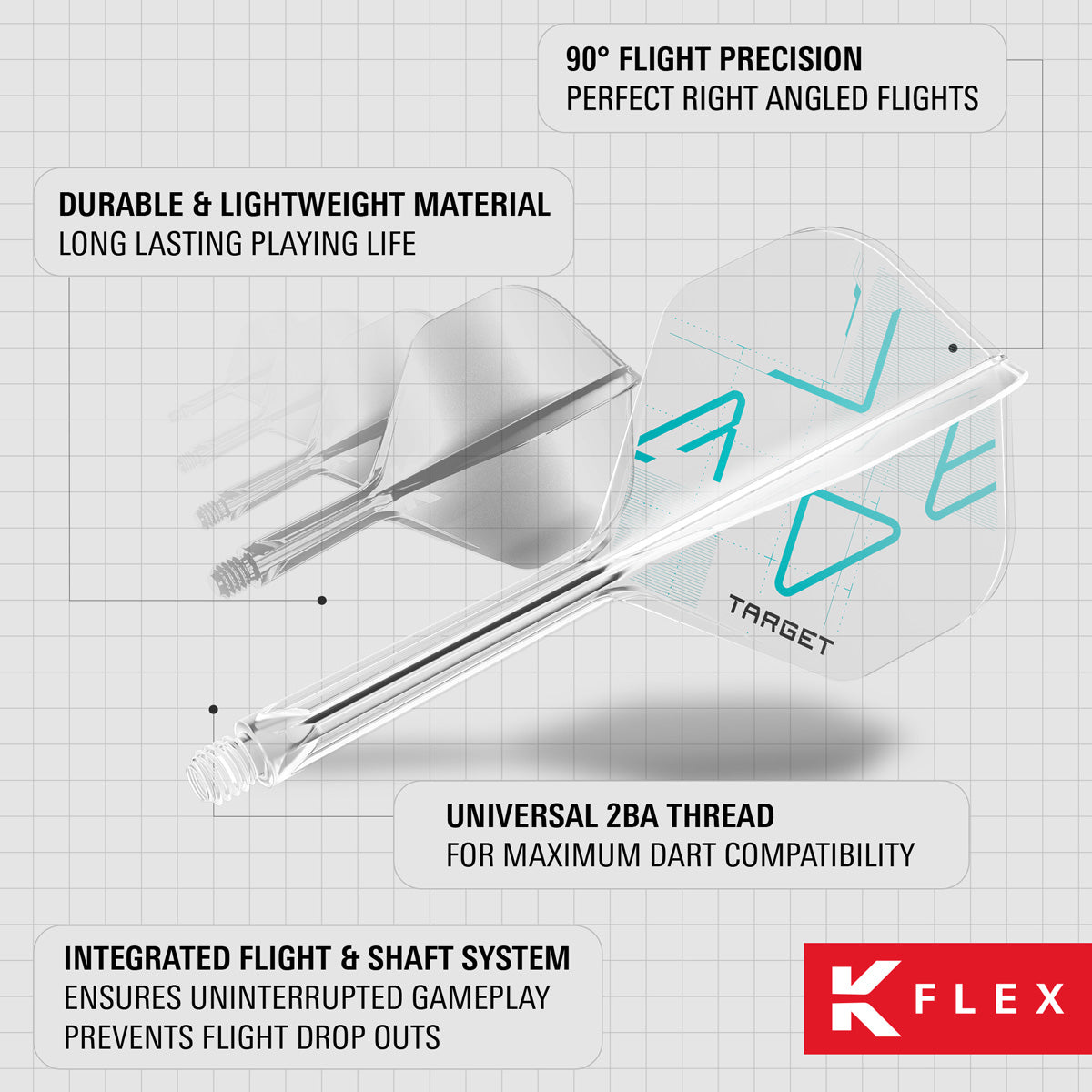 Target K-Flex Rove No2 One Piece Dart Flights