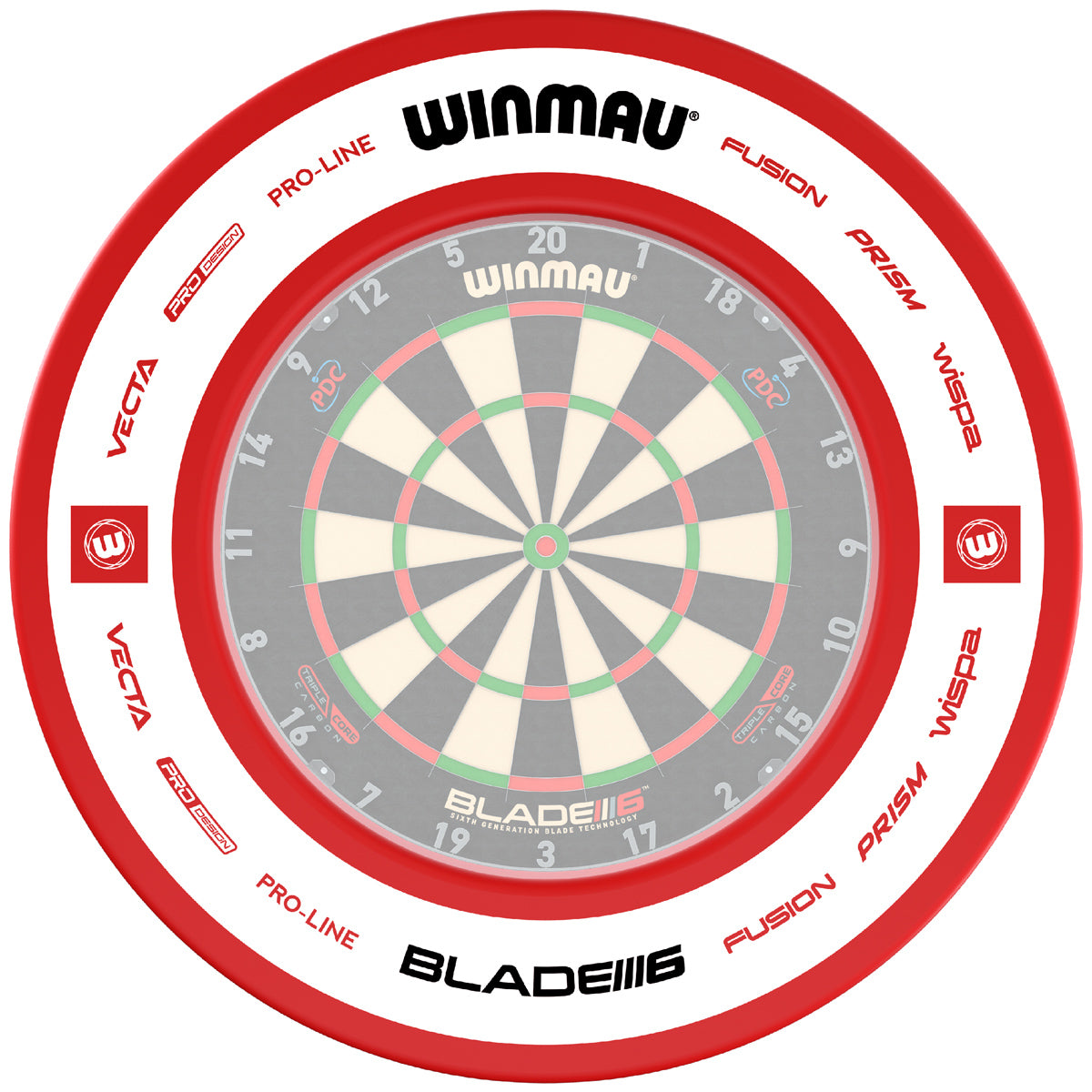 Pro-Line 2.0 Red Surround by Winmau