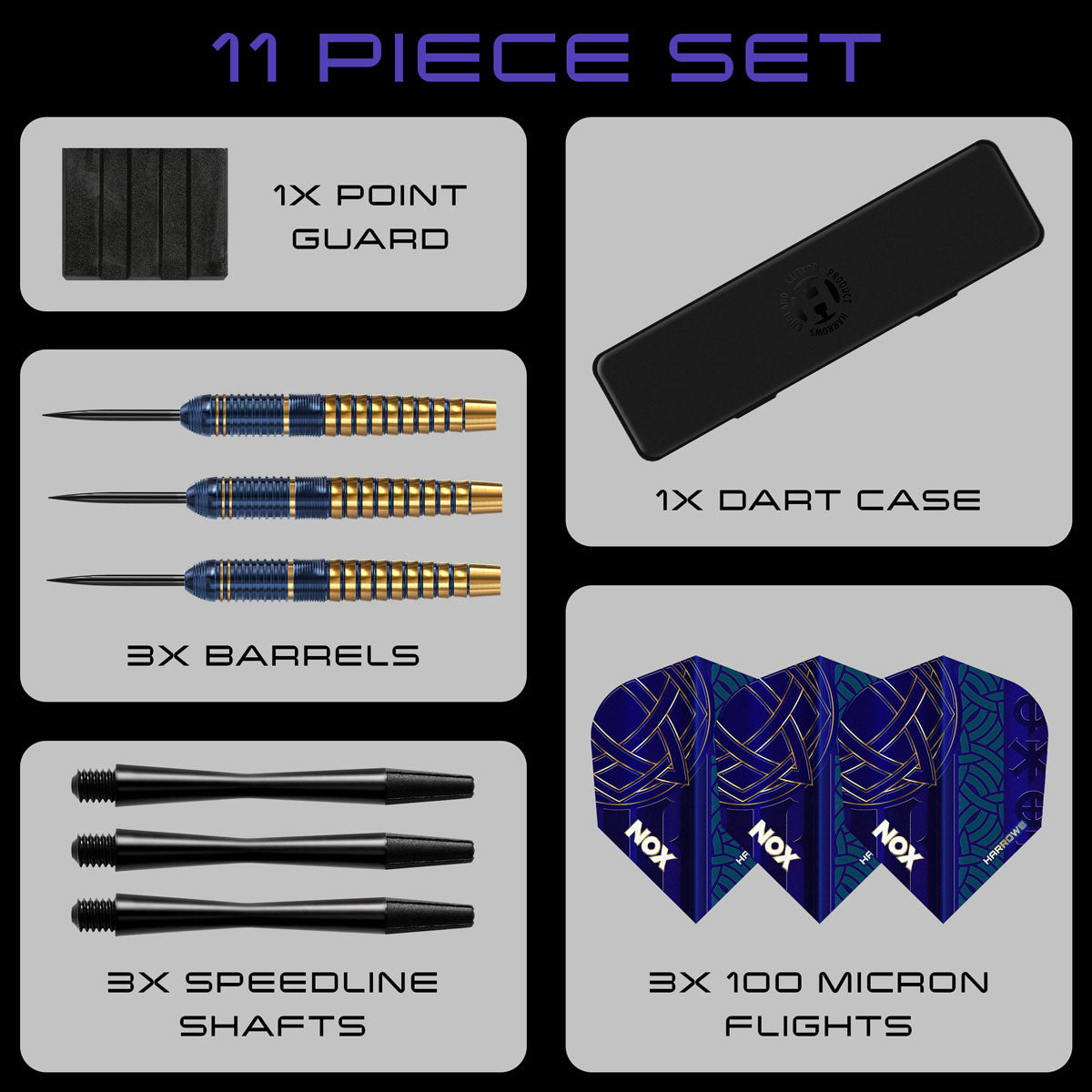 Harrows Nox Brass Steel Tip Darts