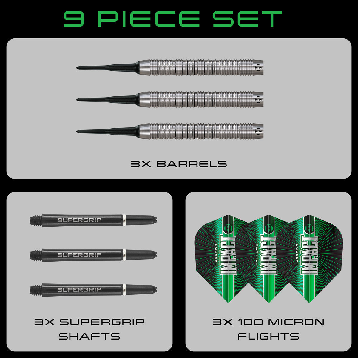 Harrows Impact Tungsten Soft Tip Darts