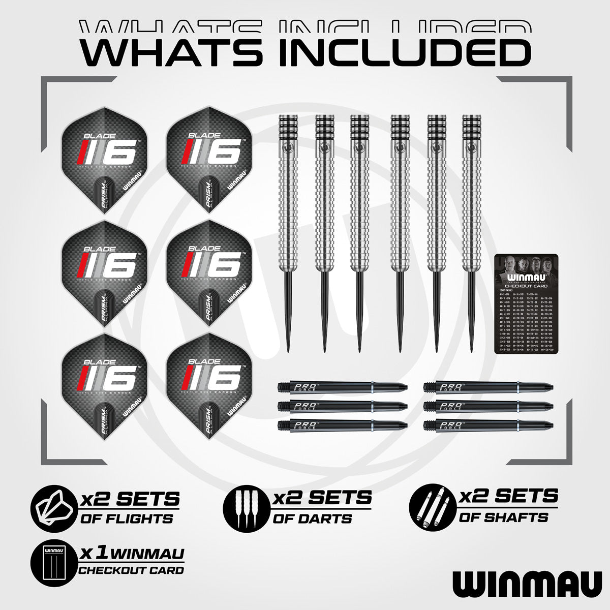 Winmau Blade 6 Triple Core Dartboard & Surround Bundle