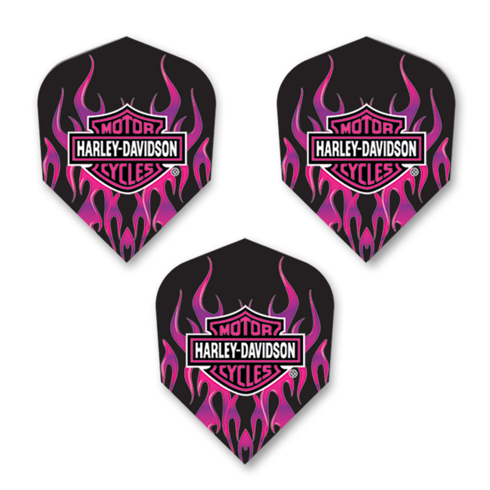 Harley Davidson Pink Flames Standard Dart Flights