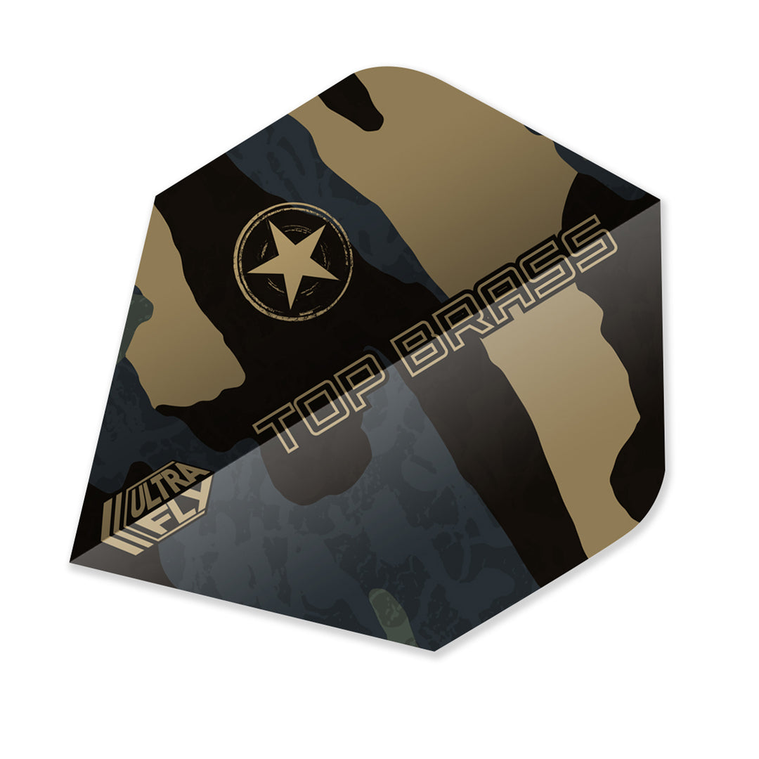 Ultrafly Plus Top Brass Dart Flights by Unicorn