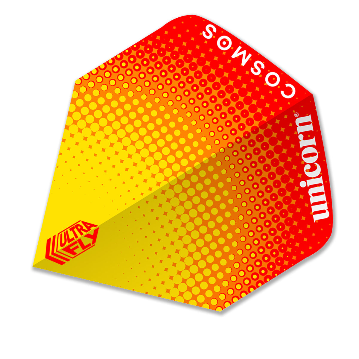 Unicorn Ultrafly Dart Flights Big Wing Cosmos Pulsar Yellow Red