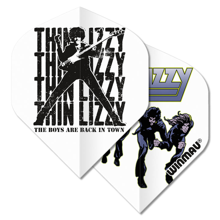 Rock Legends Thin Lizzy White Dart Flights by Winmau