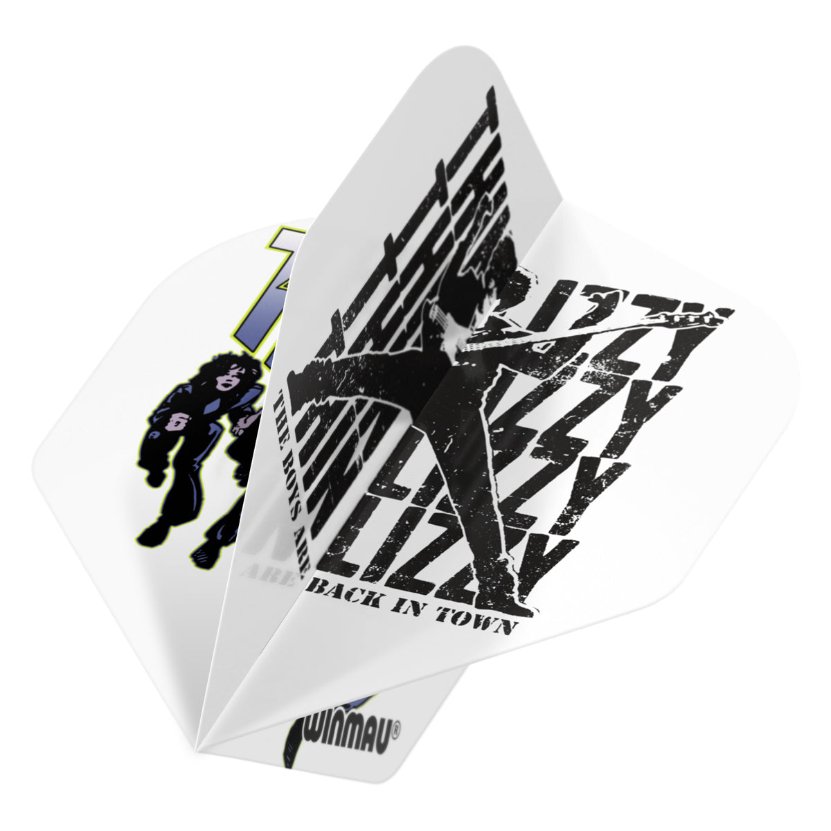 Rock Legends Thin Lizzy White Dart Flights by Winmau