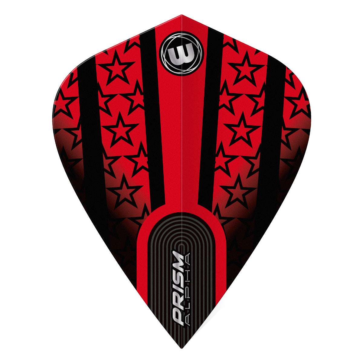 Prism Alpha Red & Black Stars Kite Flight by Winmau