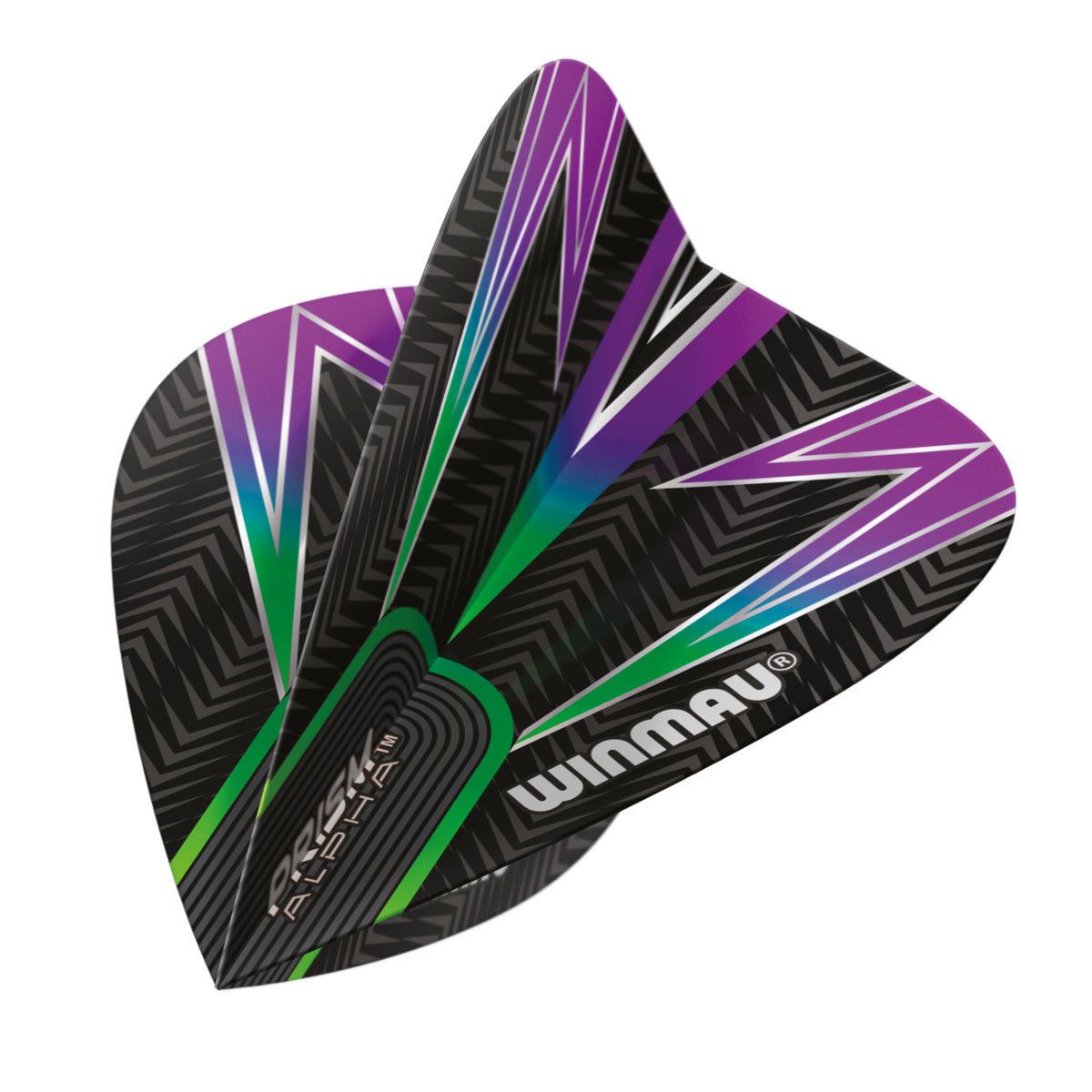 Prism Alpha Black, Green & Purple Kite Flight by Winmau