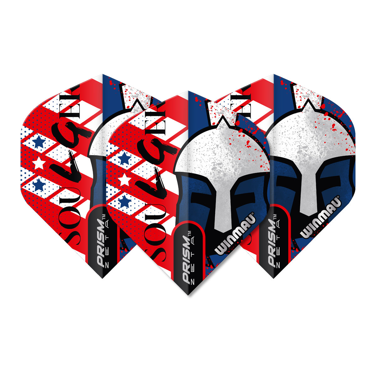 Prism Zeta Soulger Helmet USA Dart Flights by Winmau