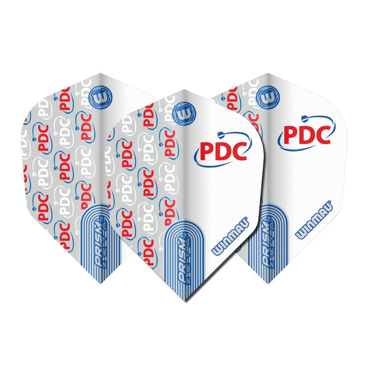 Prism Zeta PDC White No6 Dart Flights by Winmau