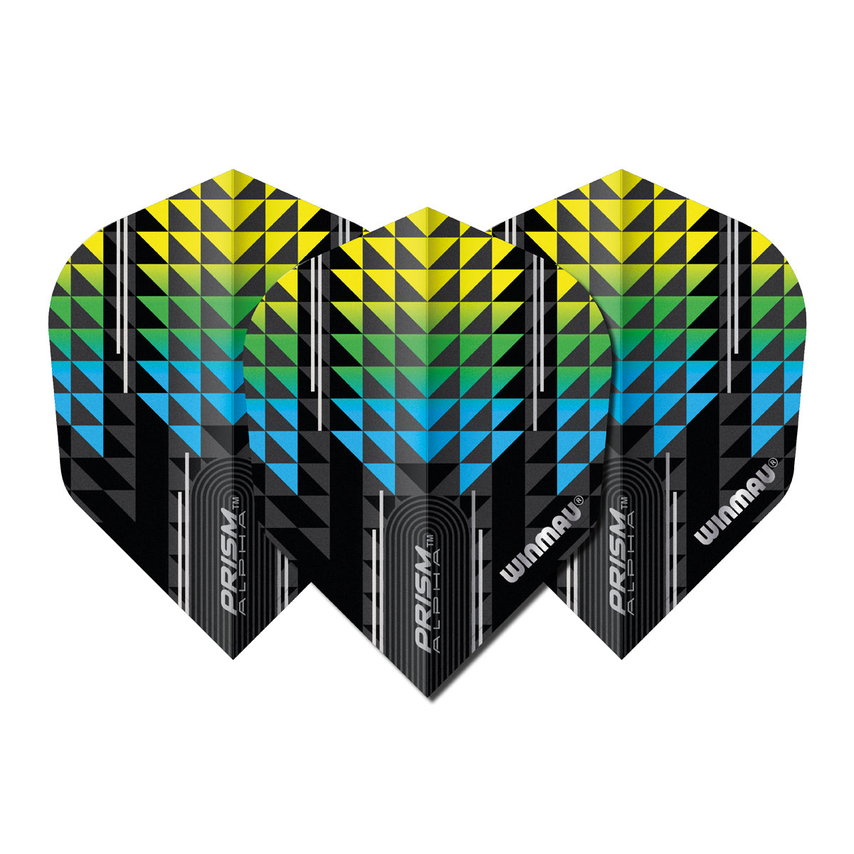 Prism Alpha Blue & Yellow No6 Dart Flights by Winmau
