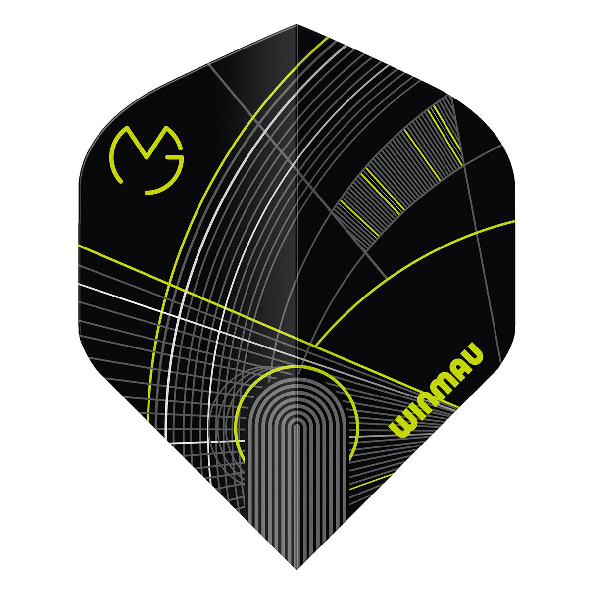 Winmau Prism Delta MvG Black & Green No2 Dart Flights