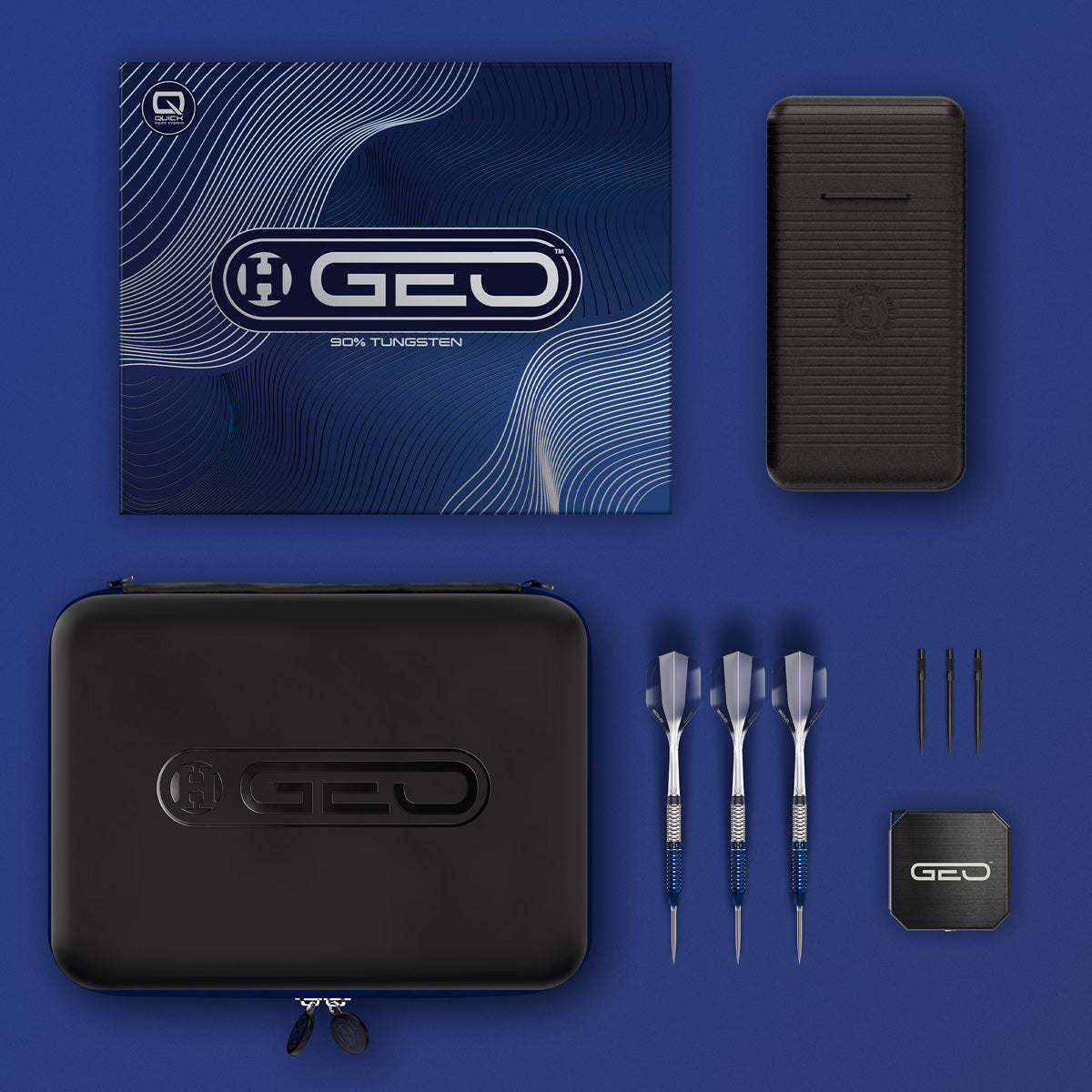 Harrows Geo Parallel 90% Tungsten QP Steel Tip Darts