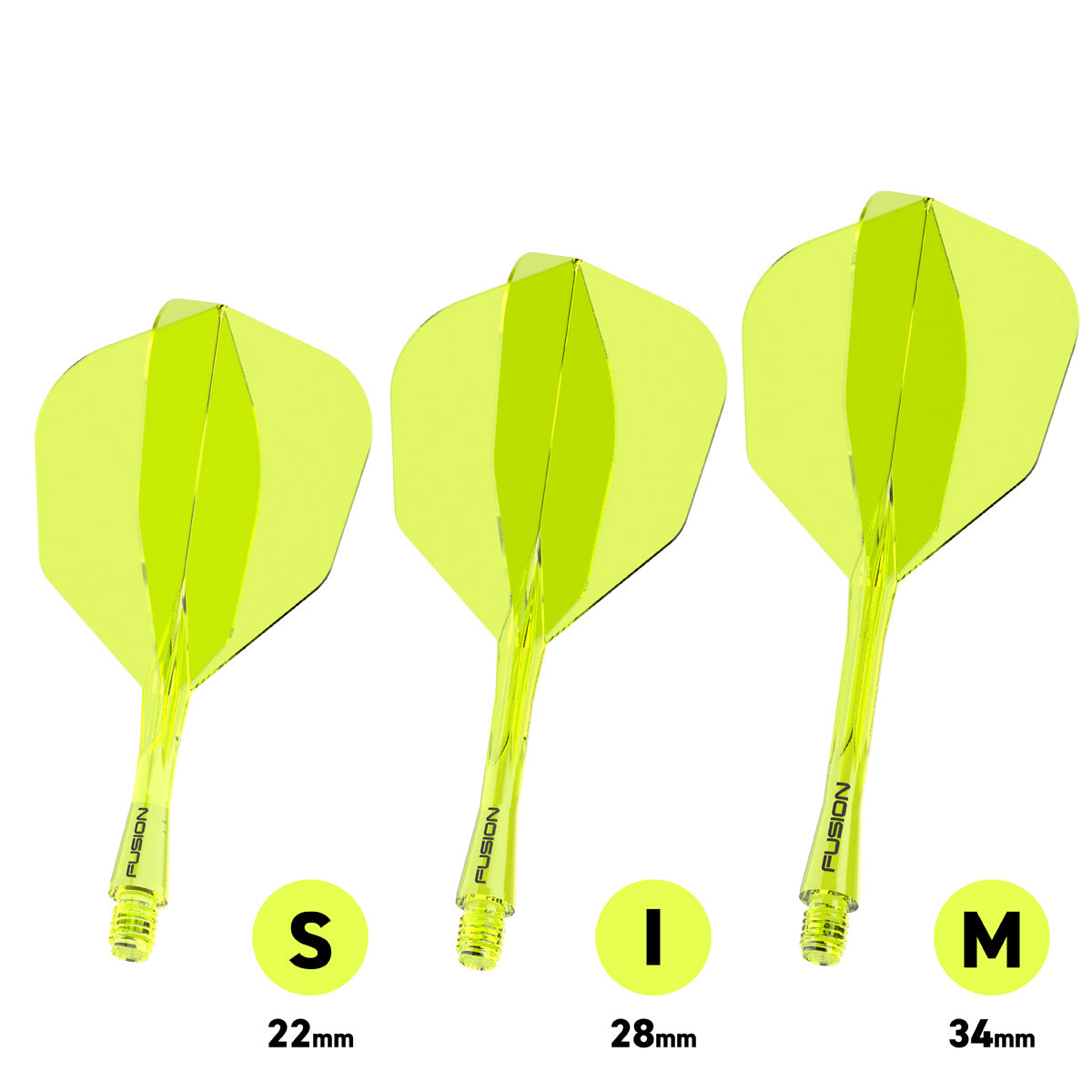 Fusion Integrated Flight & Shaft Neon Yellow No6 by Winmau