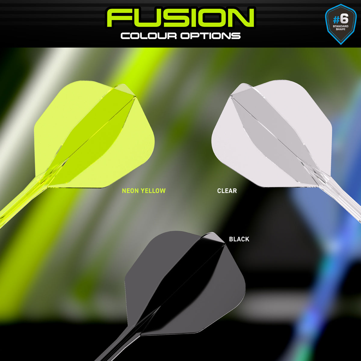 Fusion Integrated Flight & Shaft Clear No6 by Winmau