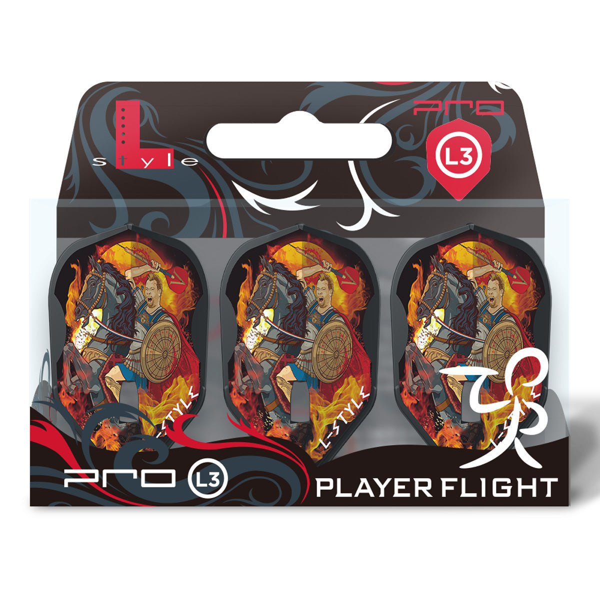 L-Style Alexander Merkx PRO Dart Flights Black L3 Shape