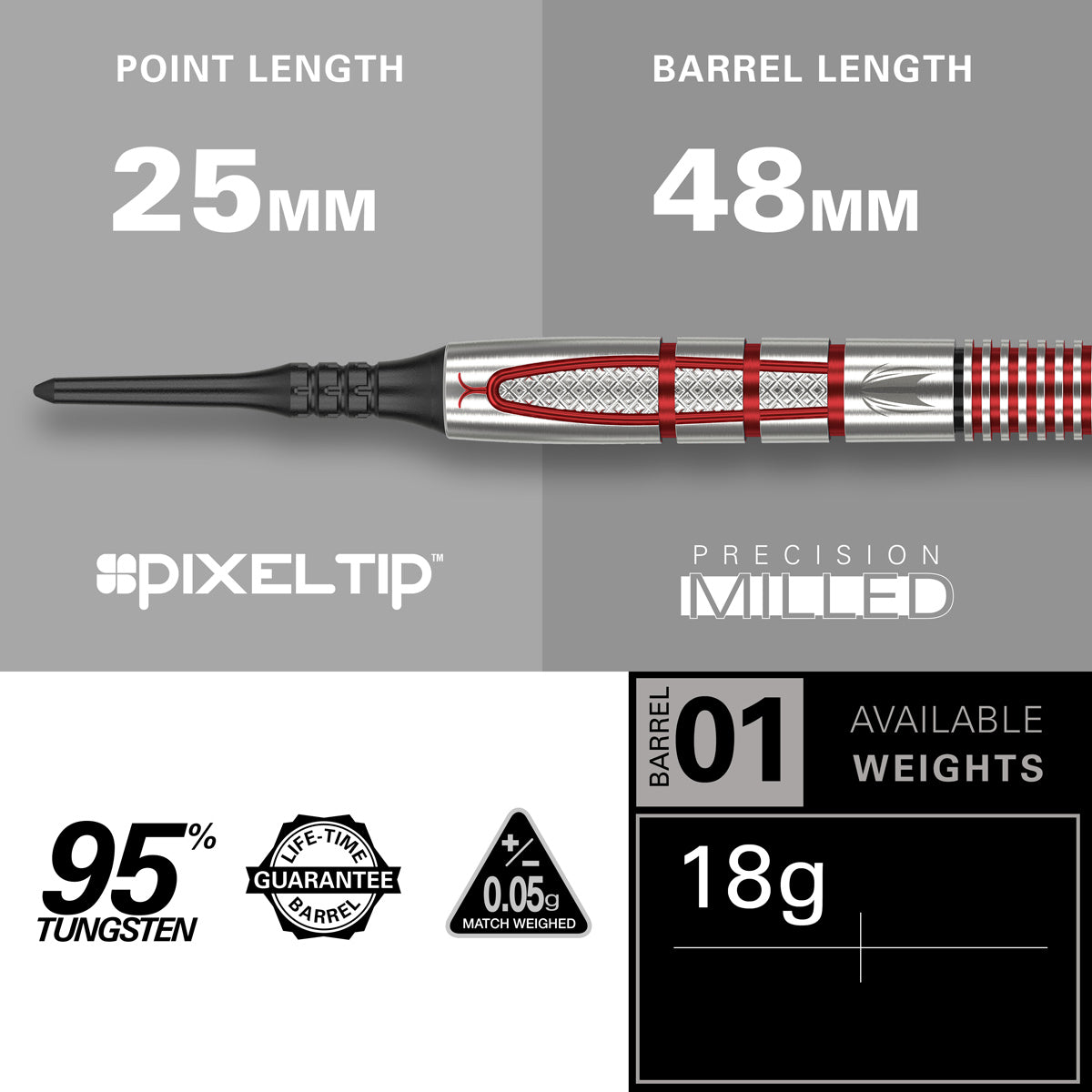 Nathan Aspinall G2 95% Tungsten Soft Tip Darts by Target