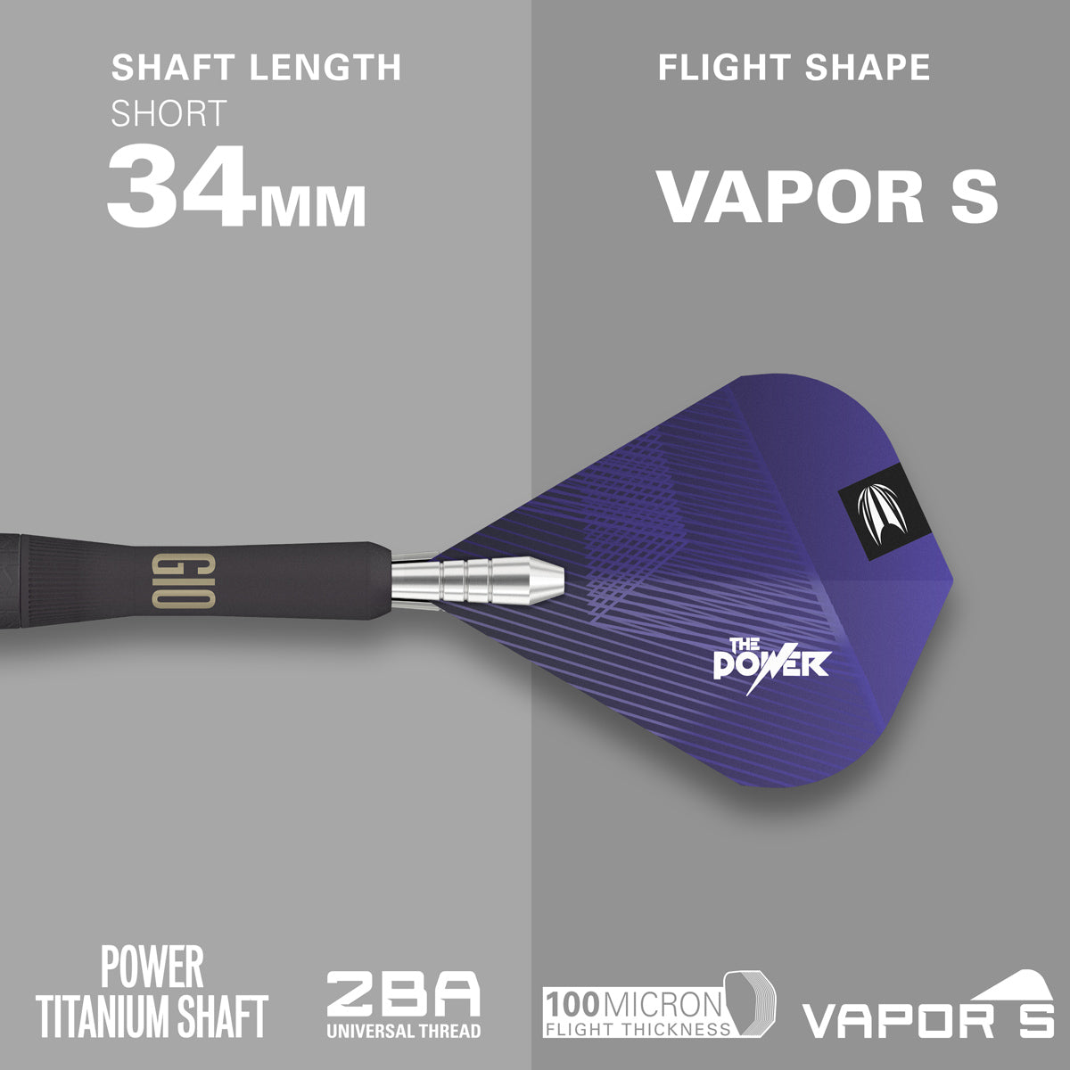 Phil Taylor Power 9five G10 95% Tungsten Soft Tip Darts by Target