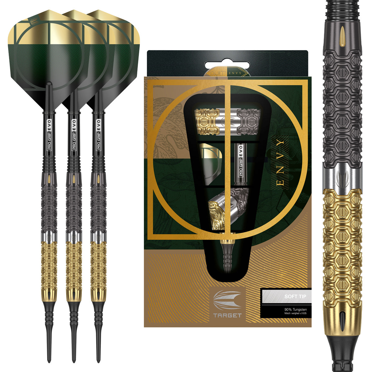 Cult Envy 10 90% Tungsten Soft Tip Darts by Target