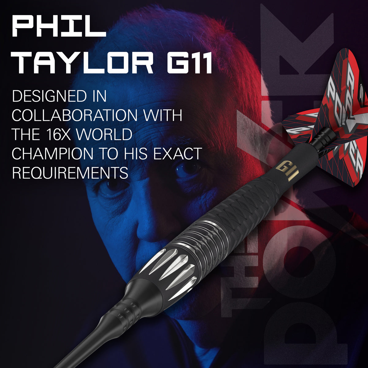 Phil Taylor Raw Power G11 95% Tungsten Soft Tip Darts by Target
