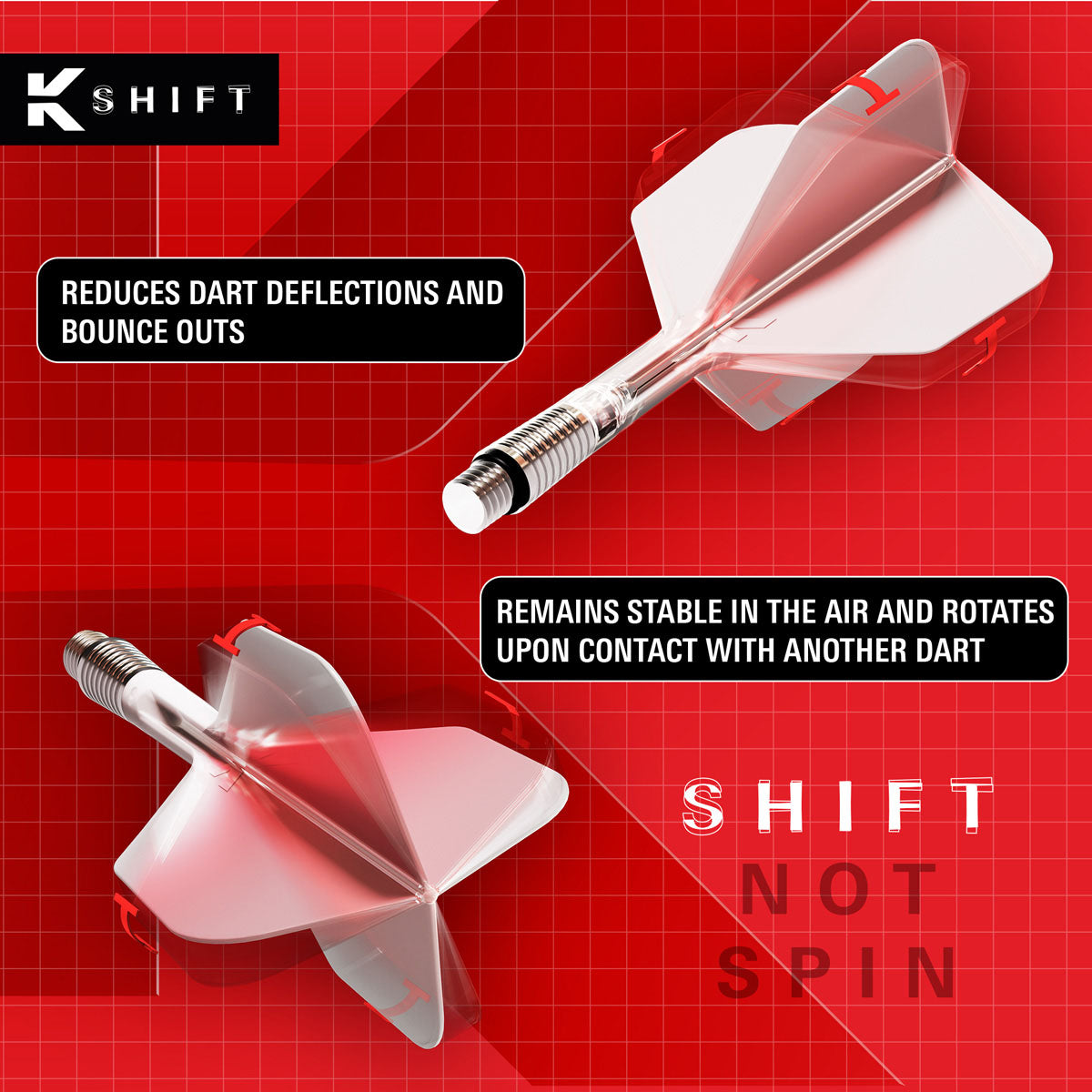 Target K-Shift White No2 Integrated Flights & Shafts