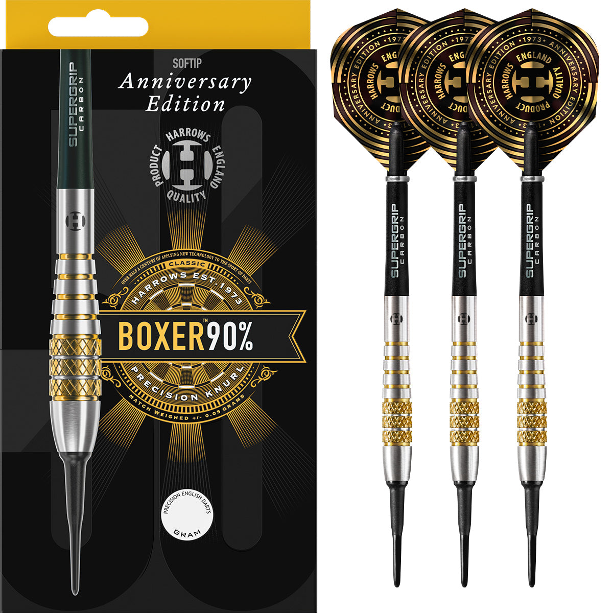 Boxer Bomb 90% Tungsten Soft Tip Darts by Harrows
