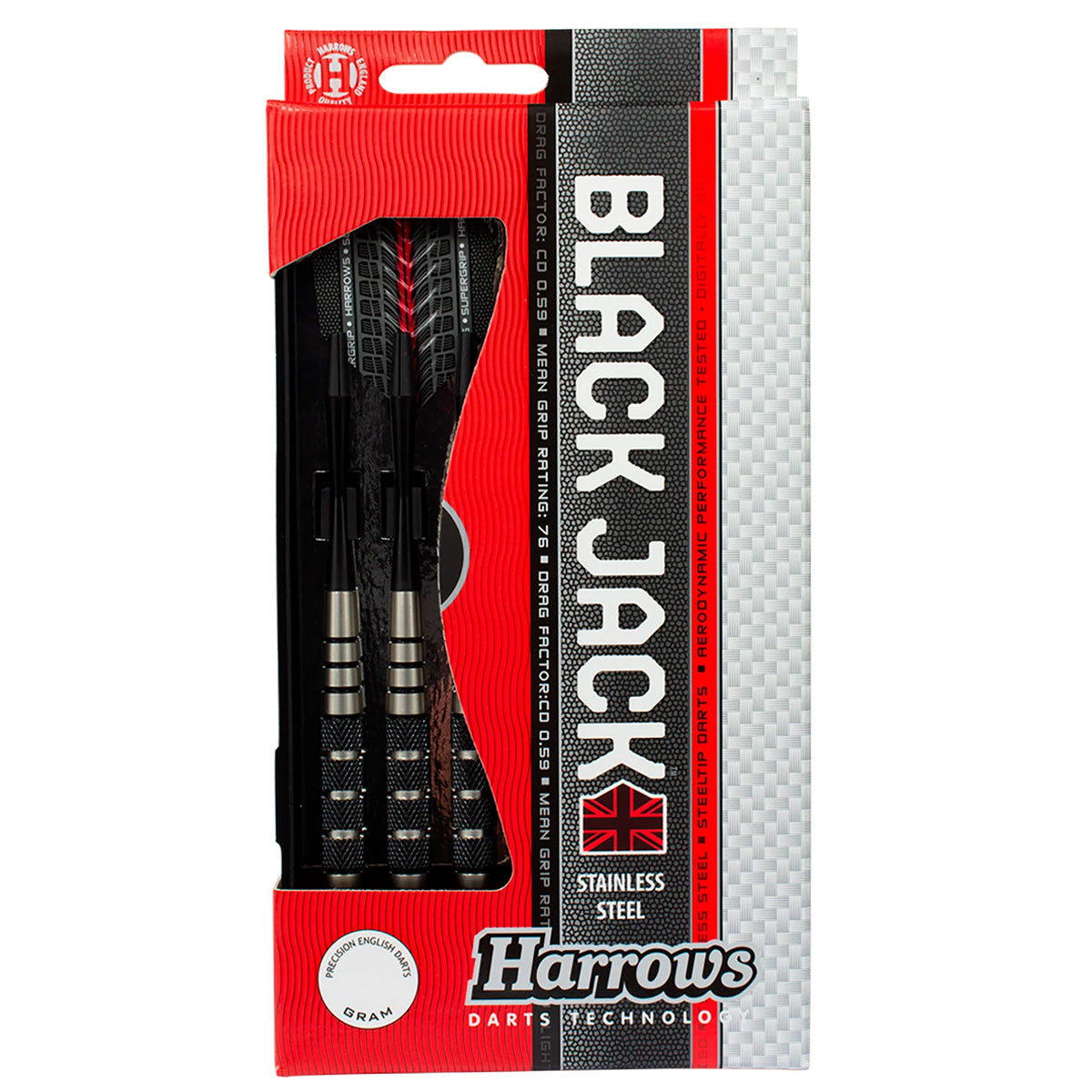 Harrows Black Jack Stainless Steel - Steel Tip Darts