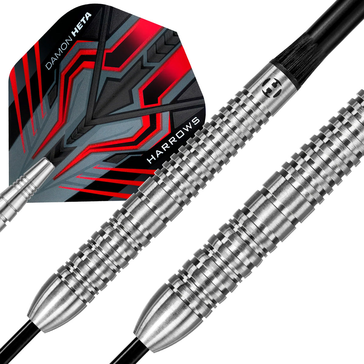 Damon Heta Natural Silver 90% Tungsten Steel Tip Darts by Harrows