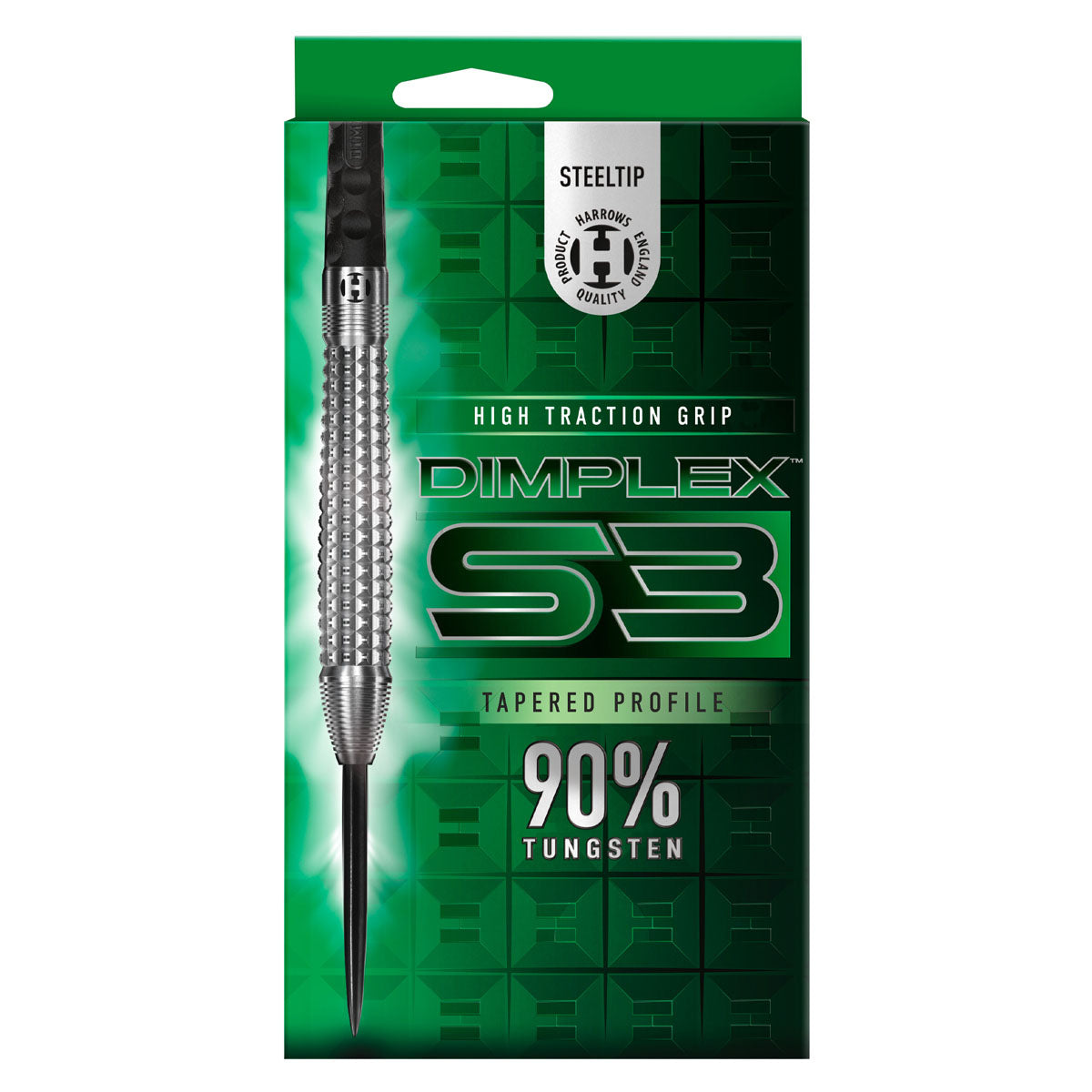 Harrows Dimplex S3 Tapered 90% Tungsten Steel Tip Darts