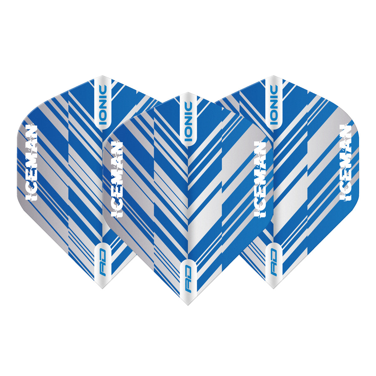 Hardcore Ionic Gerwyn Price Blue & White Stripe Standard Dart Flights by Red Dragon