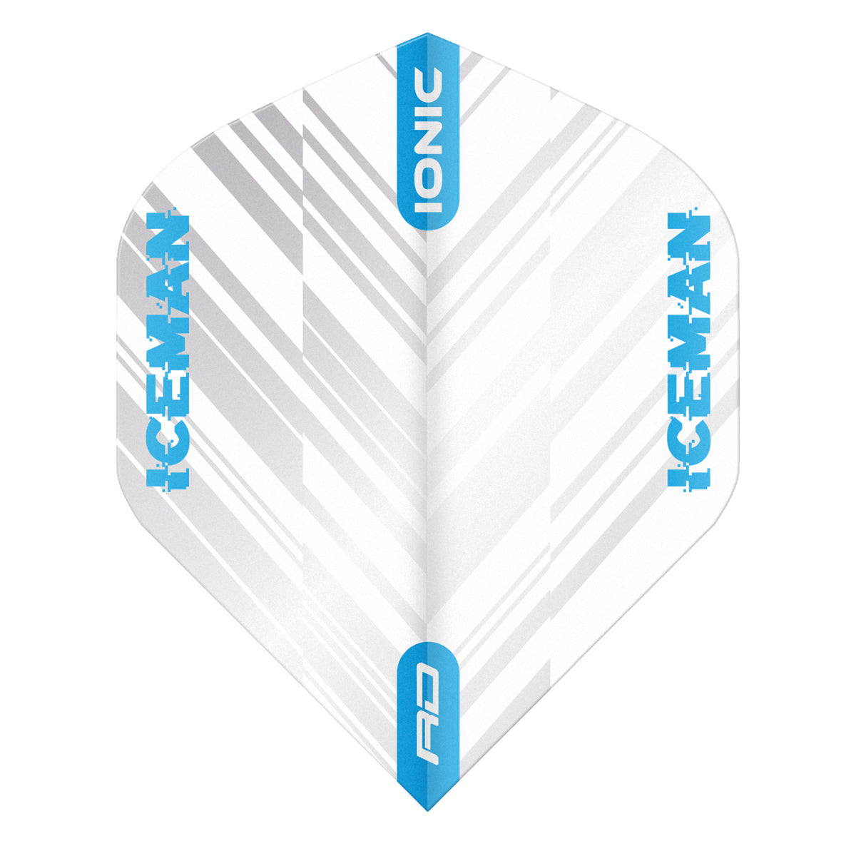 Hardcore Ionic Gerwyn Price White & Blue Stripe Standard Dart Flights by Red Dragon