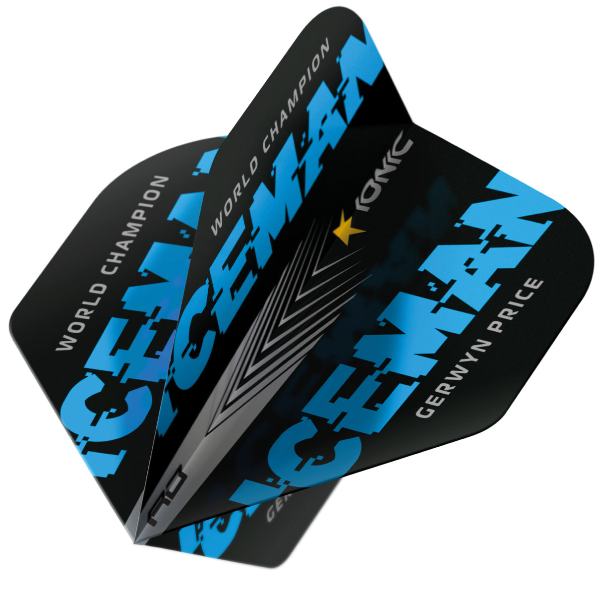 Hardcore Ionic Iceman World Champion Blue Edition Standard Dart Flights by Red Dragon