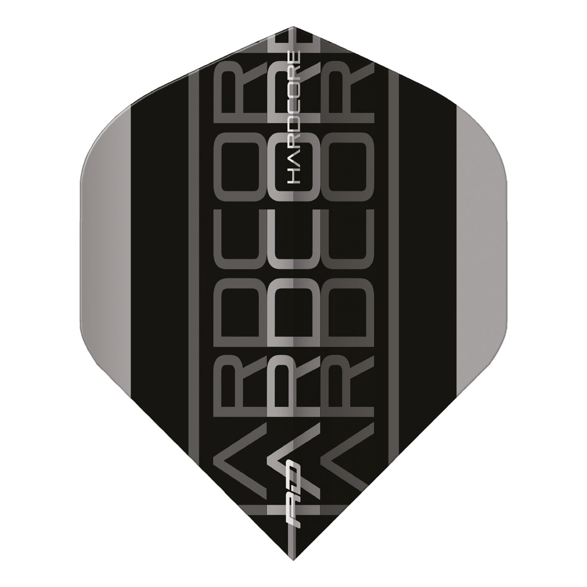 Hardcore XT Grey and Black Triple Standard Dart Flights by Red Dragon