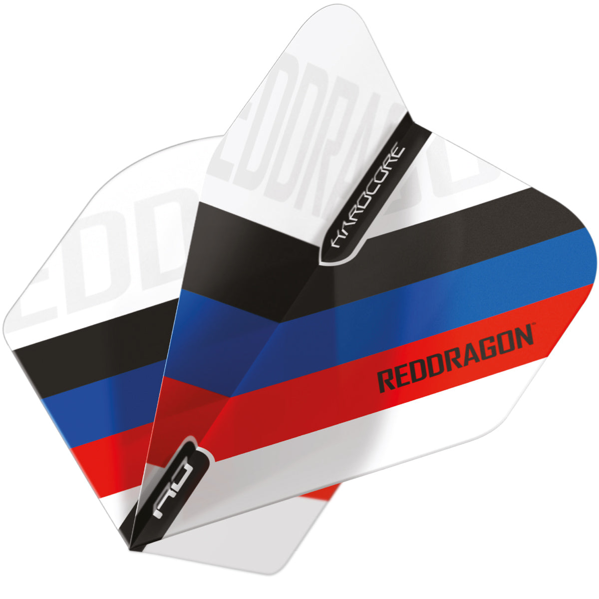 Hardcore XT Radical Red Dragon Tri Stripe Standard Dart Flights by Red Dragon