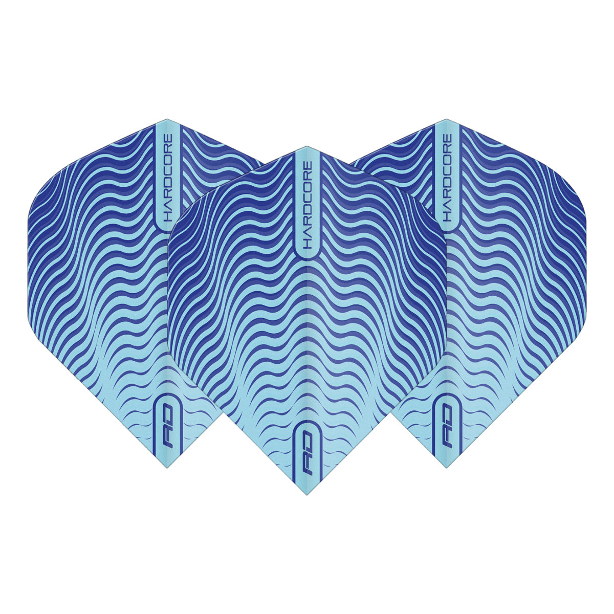 Hardcore Radical Blue Wave Shimmer Standard Dart Flights by Red Dragon
