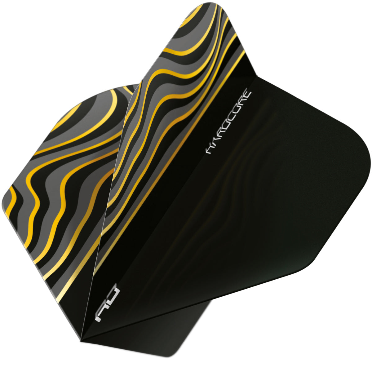 Hardcore Radical Black Wave Standard Dart Flights by Red Dragon