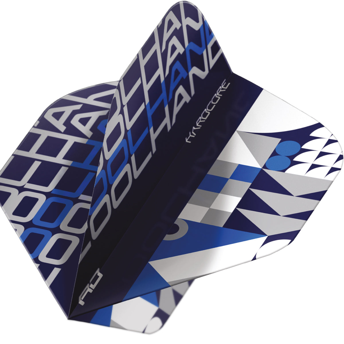 Hardcore Cool Hand Stack Black & Blue Standard Dart Flights by Red Dragon