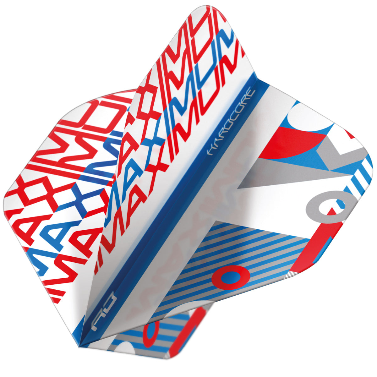 Hardcore Josh Payne Stack White & Blue Standard Dart Flights by Red Dragon